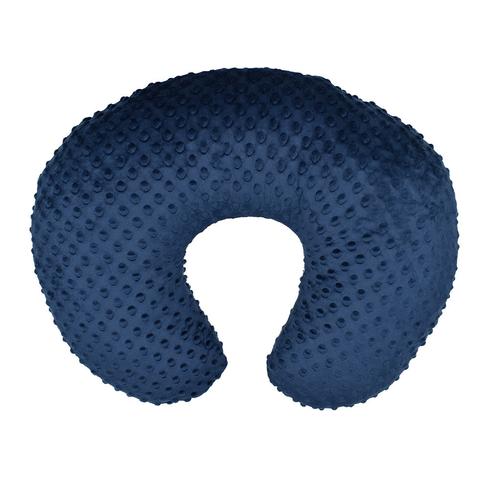 Portable Breastfeeding Angled Nursing Feeding Pillow Case Soft Minky Dot