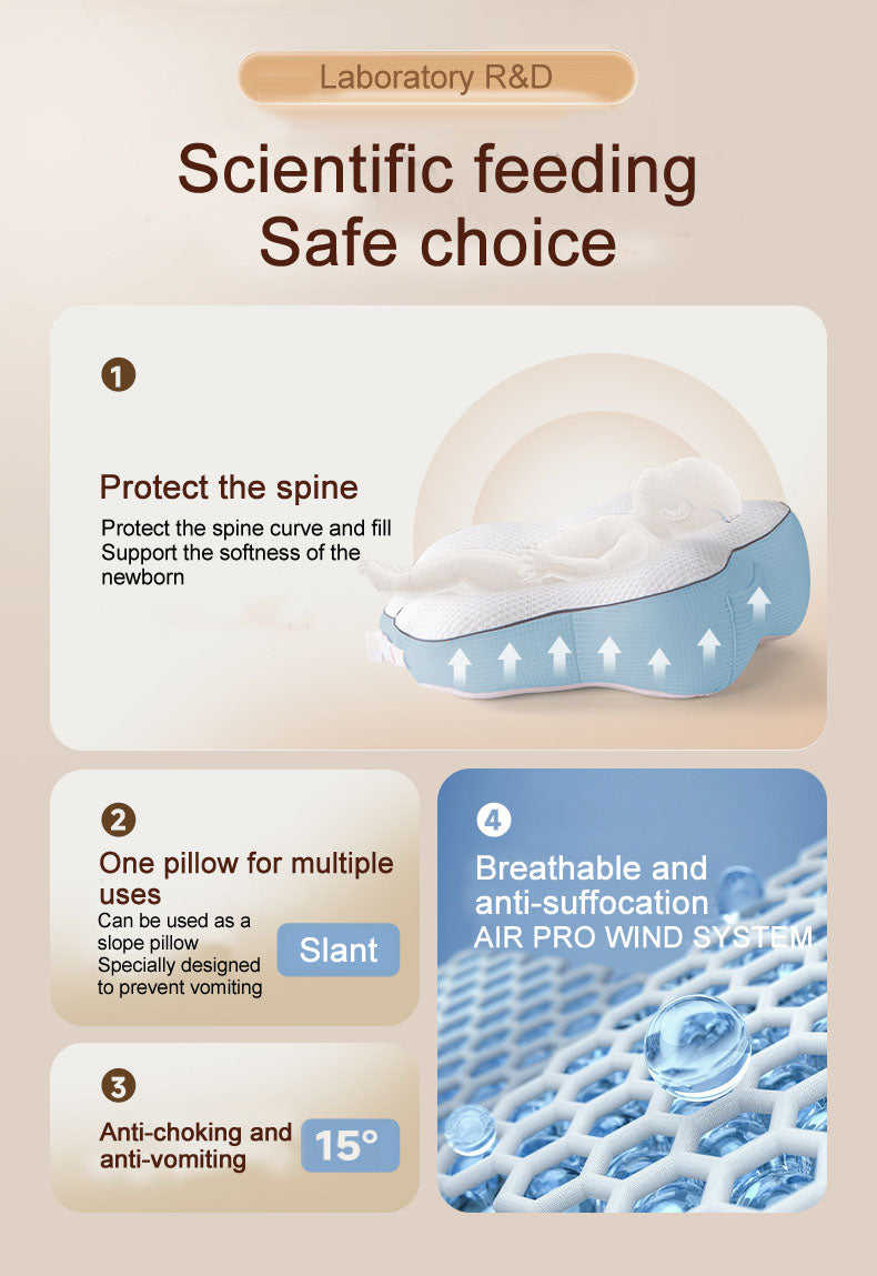 Hugging Type Baby Feeding Nursing Pillow Lumbar Support Cushion Lying Auxiliary