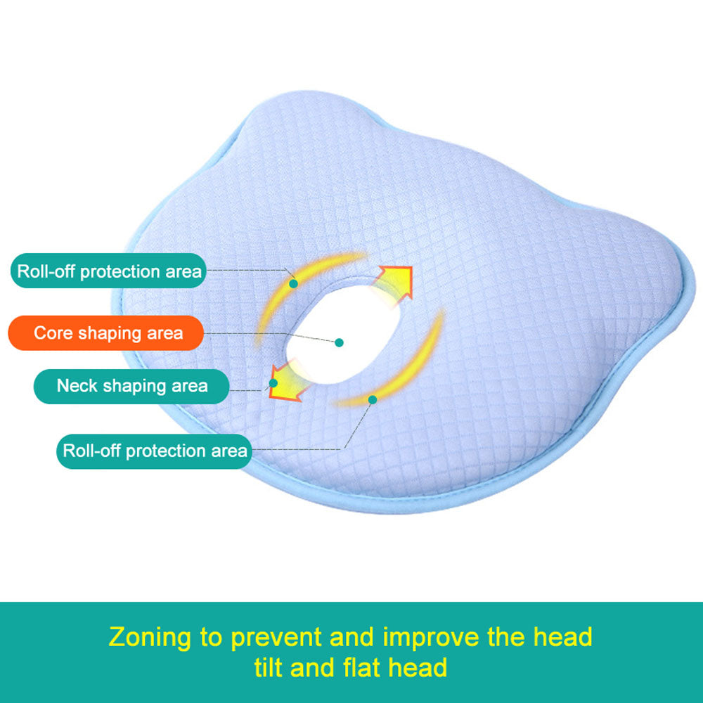 Baby Newborn shaping pillow anti-head tilt memory foam