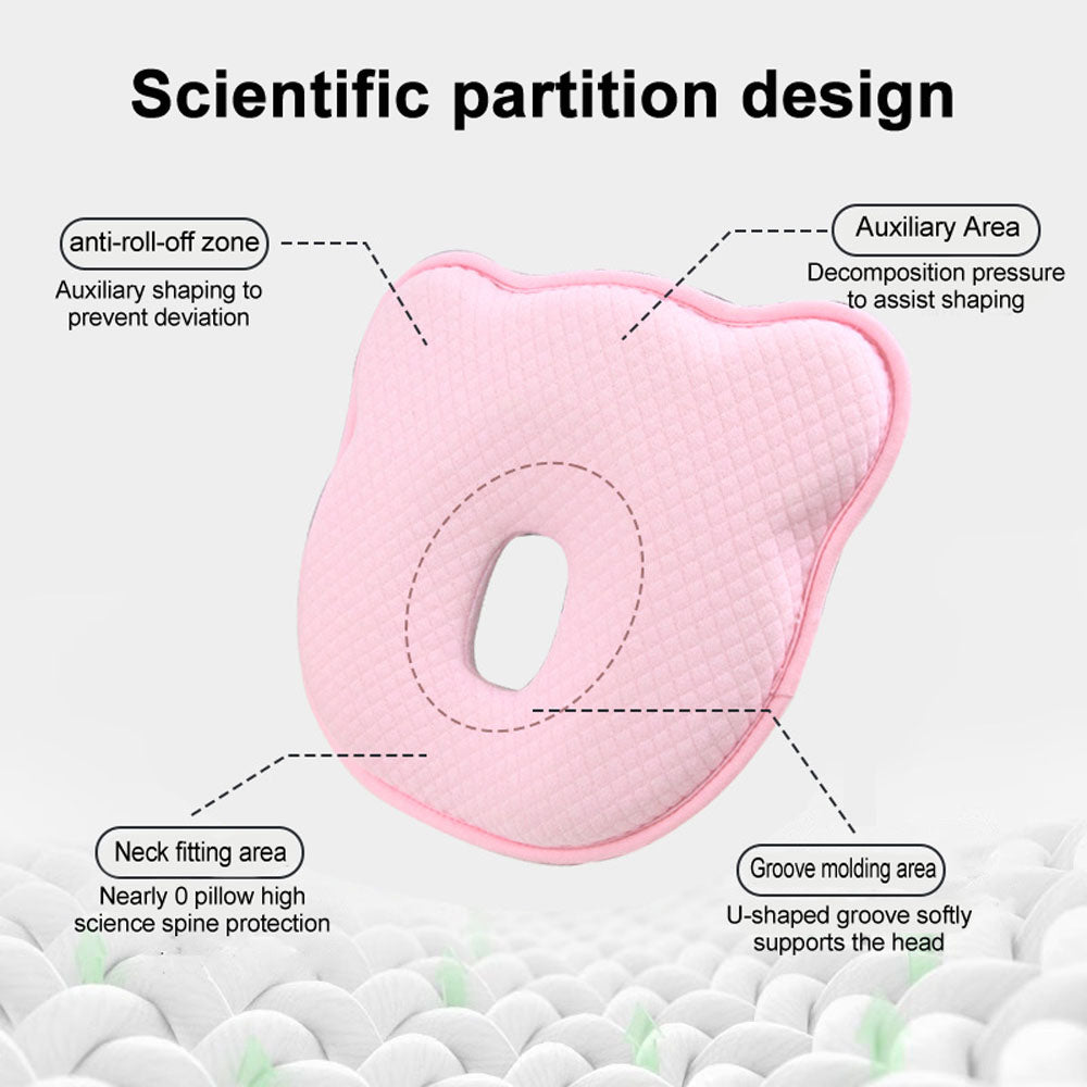 Baby Newborn shaping pillow anti-head tilt memory foam