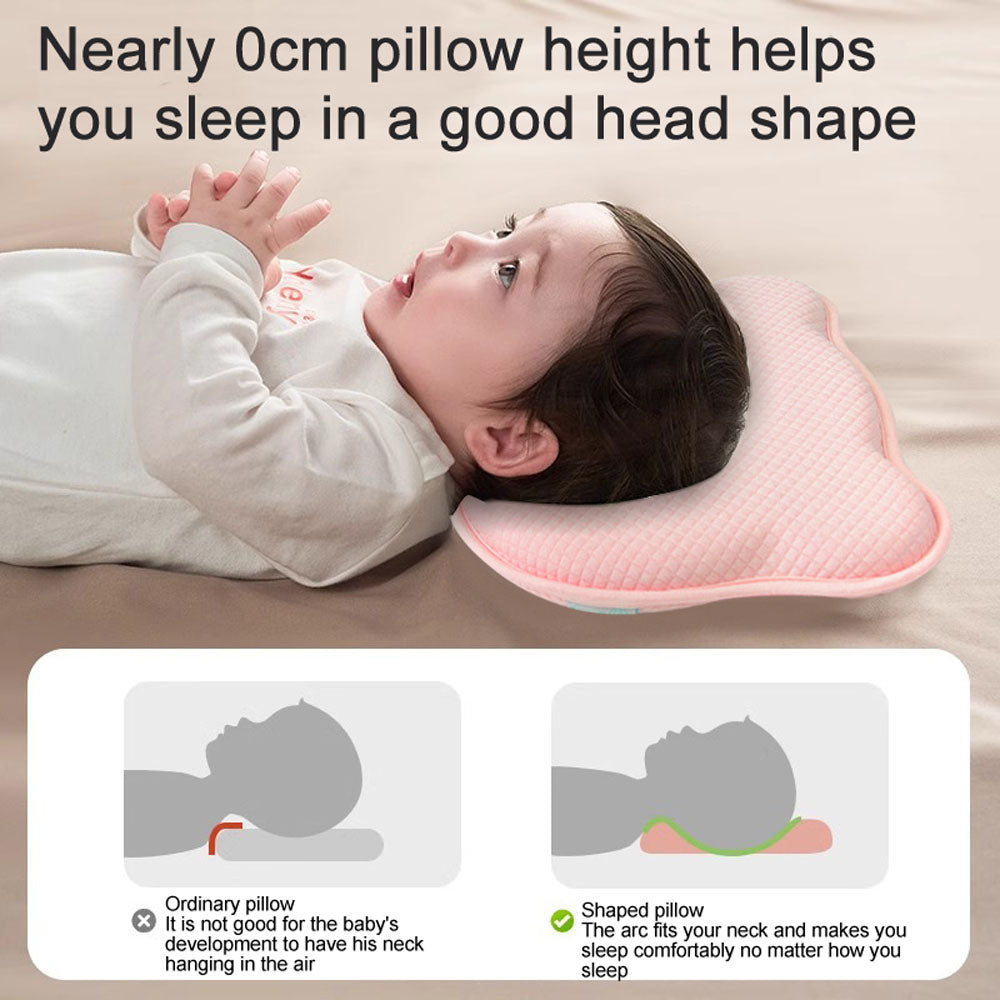 Baby Newborn shaping pillow anti-head tilt memory foam