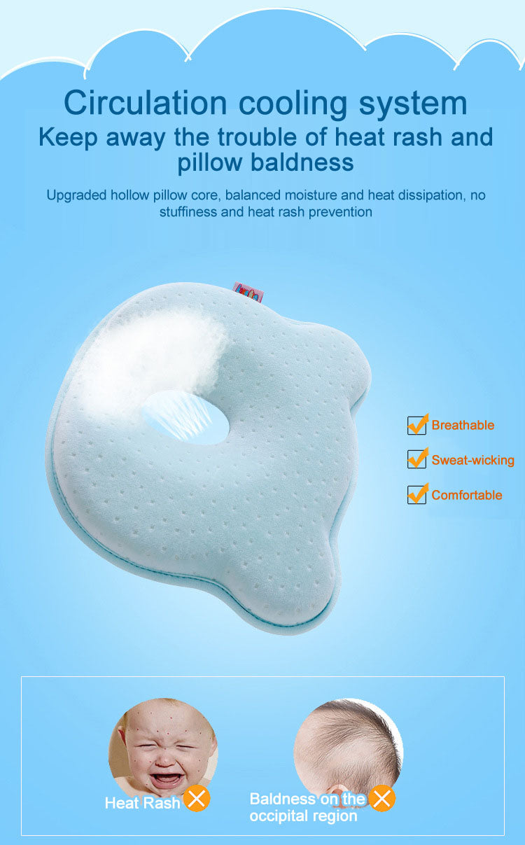 Baby Pillow For Newborn Anti Flat Head Memory Foam
