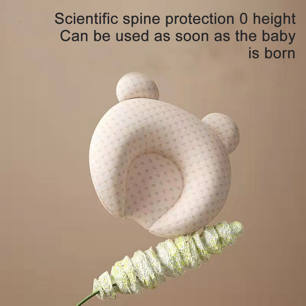 Newborn baby anti flat head pillow core Silk floss Latex