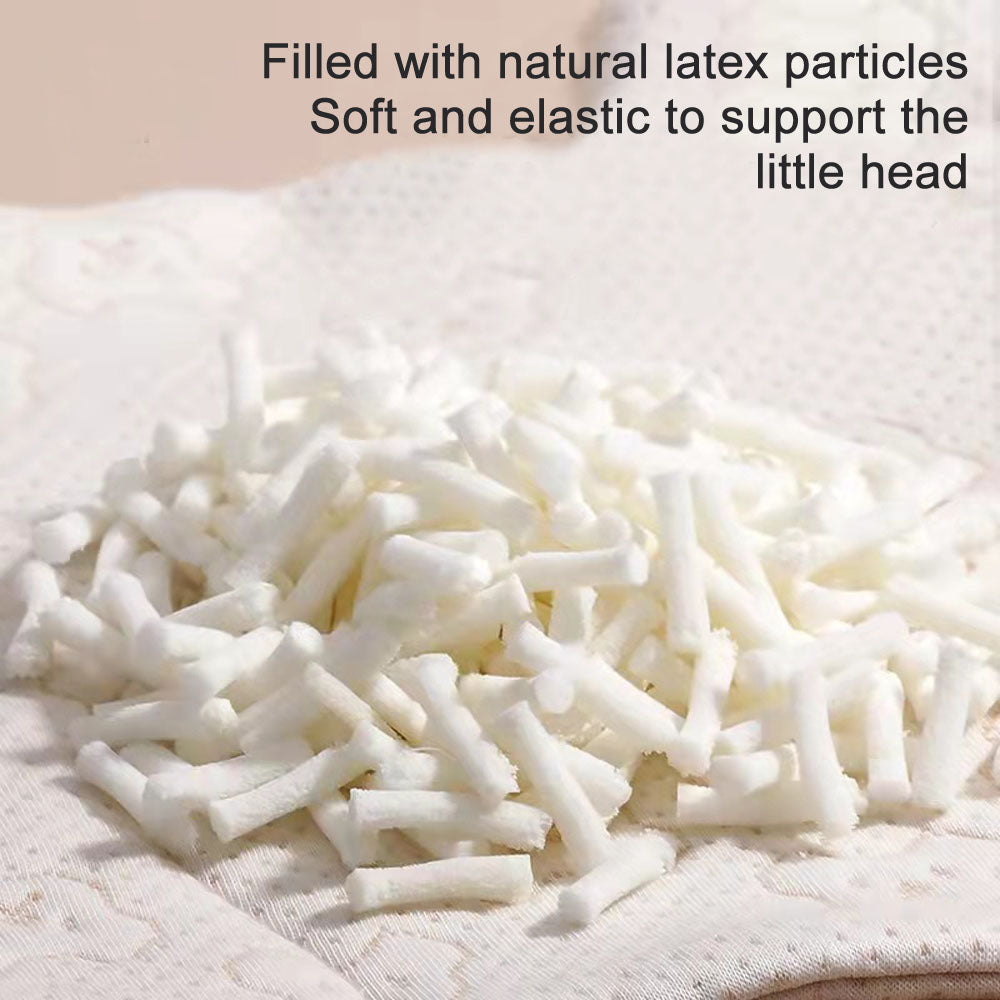 Newborn baby anti flat head pillow core Silk floss Latex