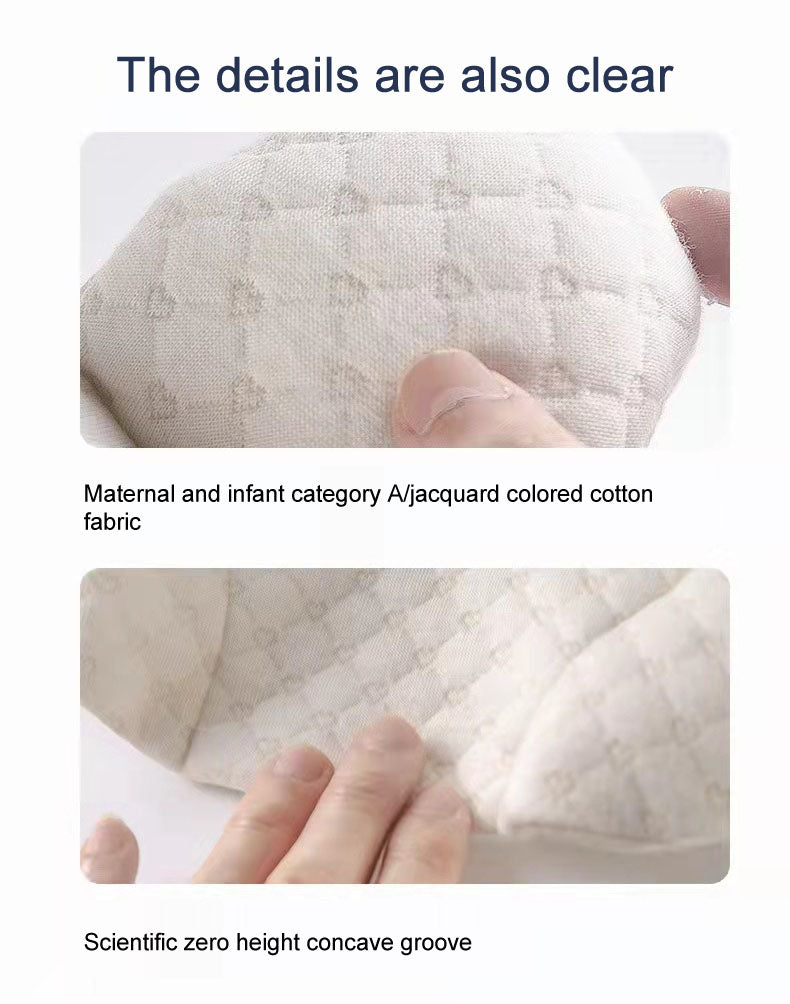 Newborn baby anti flat head pillow core Silk floss Latex