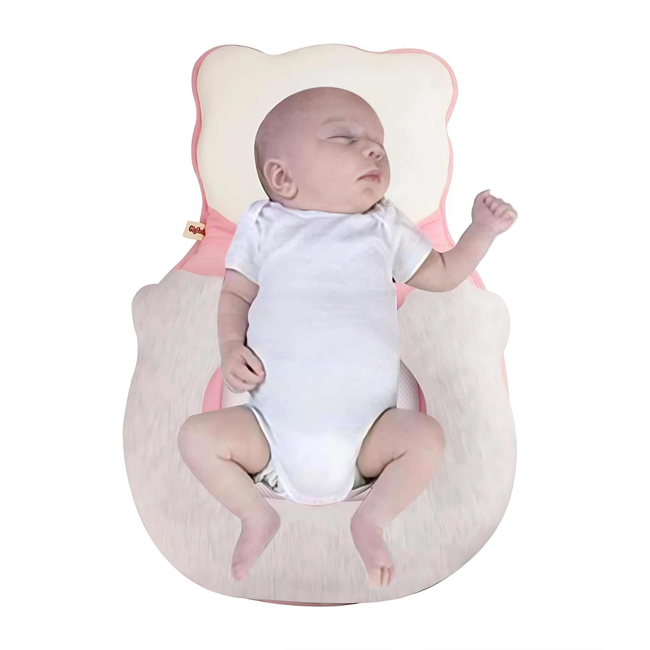 Baby Newborn Portable Pillow Lounger Bed Anti Flat Head Memory Foam