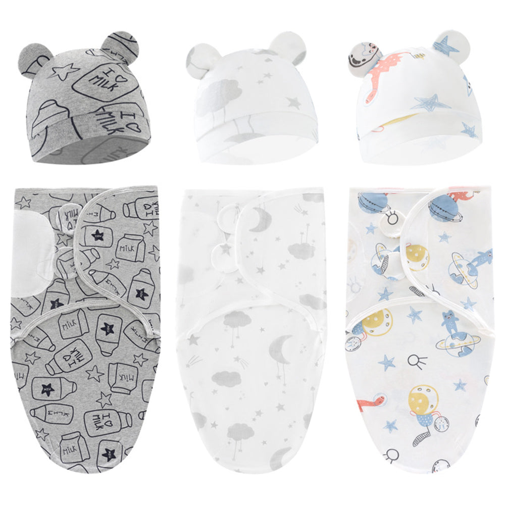 Baby Newborn sleeping bag anti-kicking blanket wrap swaddle Spring Silkworm
