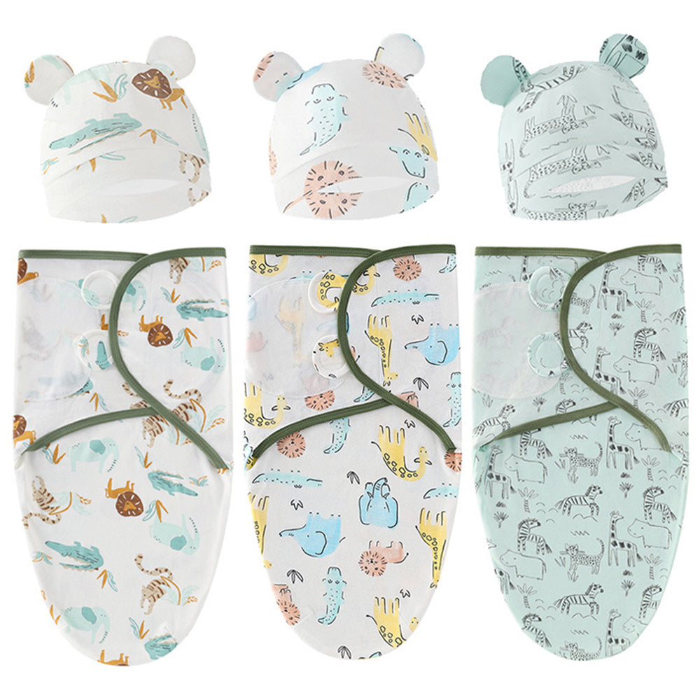 Baby Newborn sleeping bag anti-kicking blanket wrap swaddle Spring Silkworm