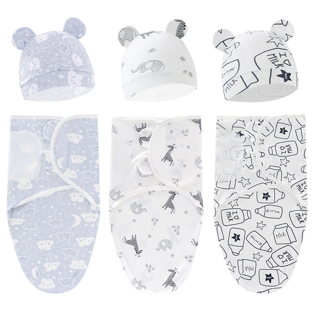 Baby Newborn sleeping bag anti-kicking blanket wrap swaddle Spring Silkworm