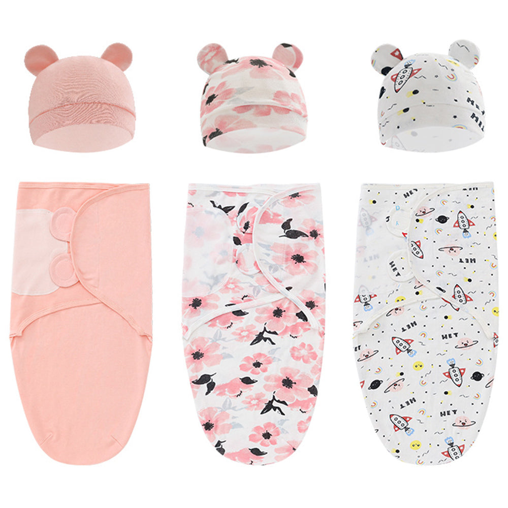 Baby Newborn sleeping bag anti-kicking blanket wrap swaddle Spring Silkworm