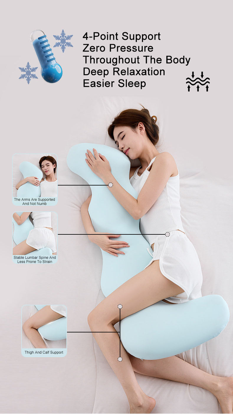 memory foam ice silk cool sleeping pillow sleeping leg pregnant pillow