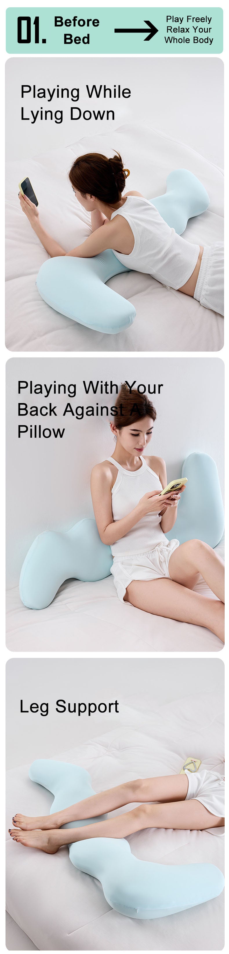 memory foam ice silk cool sleeping pillow sleeping leg pregnant pillow