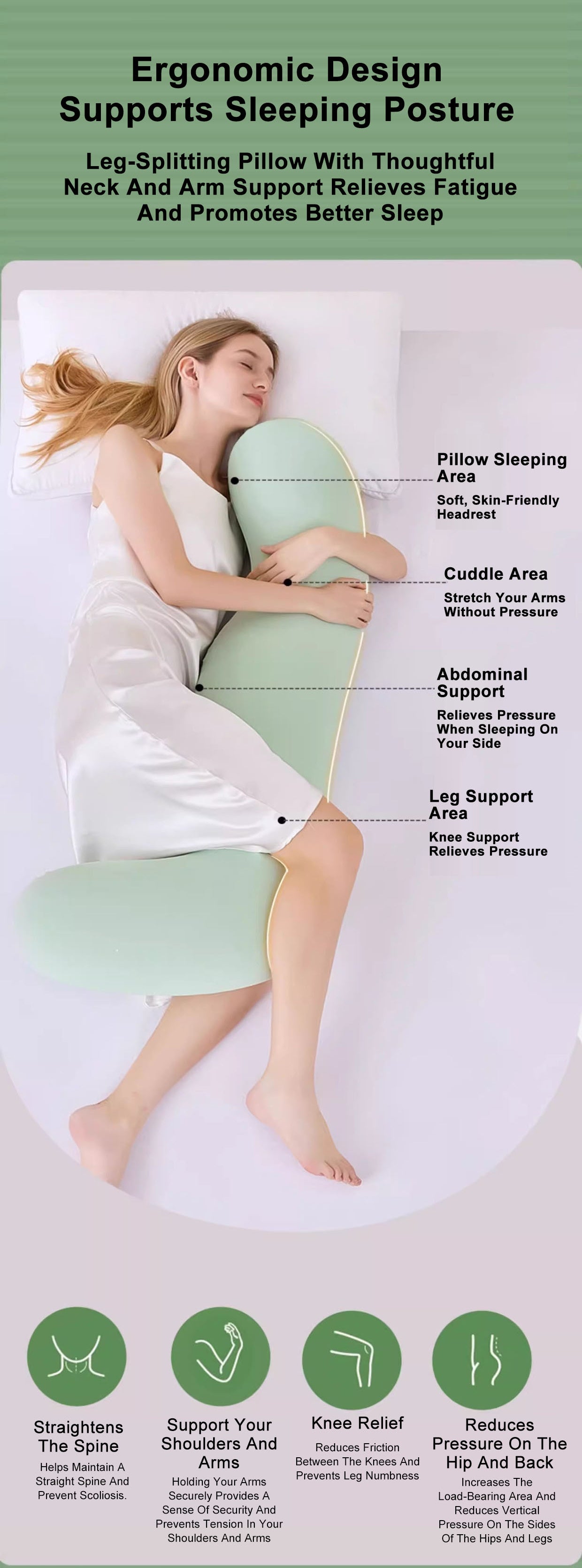 memory foam special leg clamp side sleeping pregnant for women