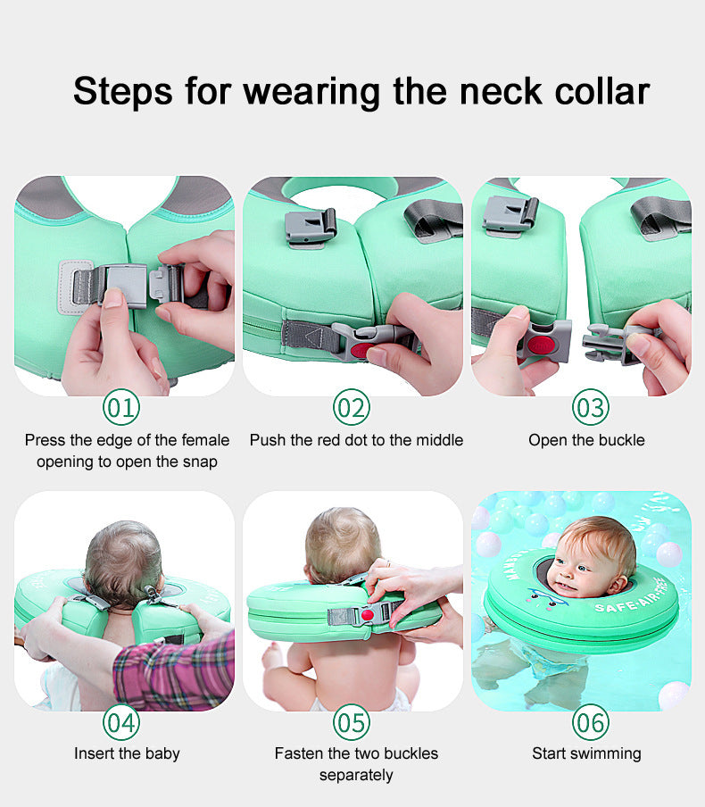 Baby newborn Swimming Neck Ring Float For Age 0-12 Months