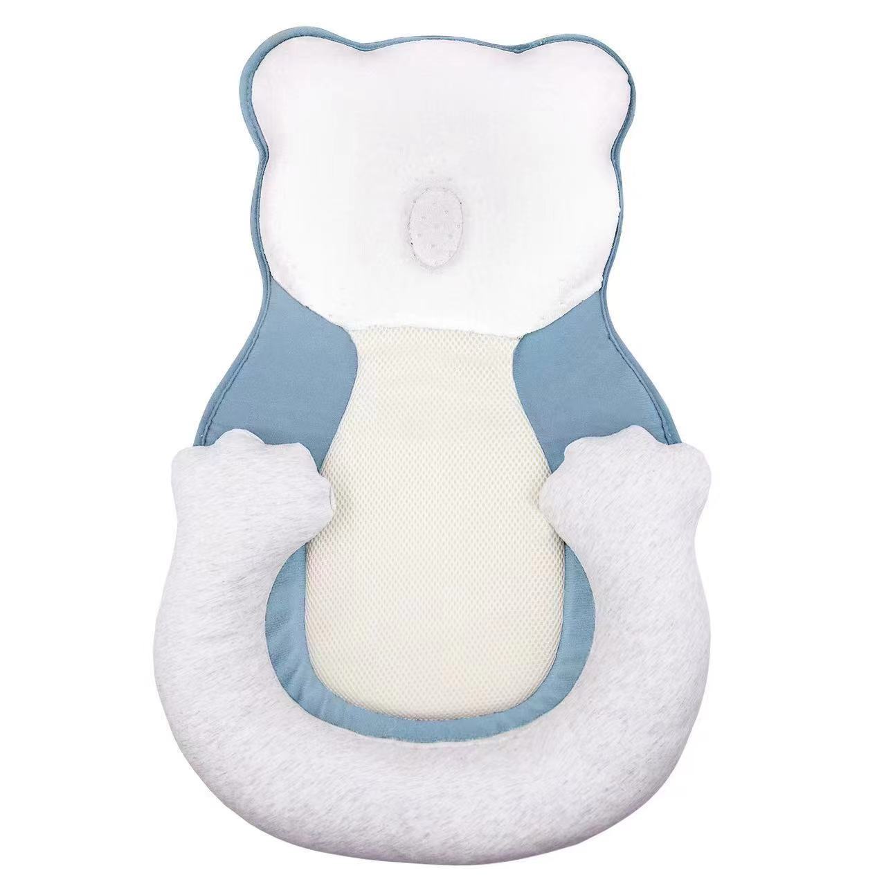 Baby Newborn Portable Pillow Lounger Bed Anti Flat Head Memory Foam