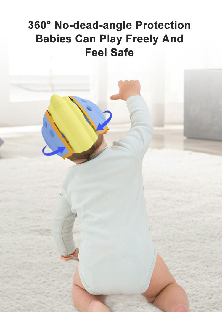 Baby Safety Helmet Learning to Walk Head Protection Cap Breathable Protective Headgear
