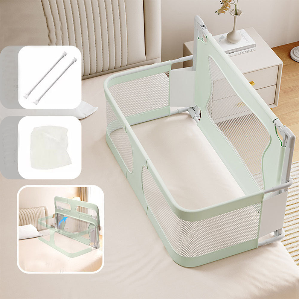 Baby Bed Bedside Sleeper 3 in 1 Folding Portable Crib Breathable Safe Bassinet