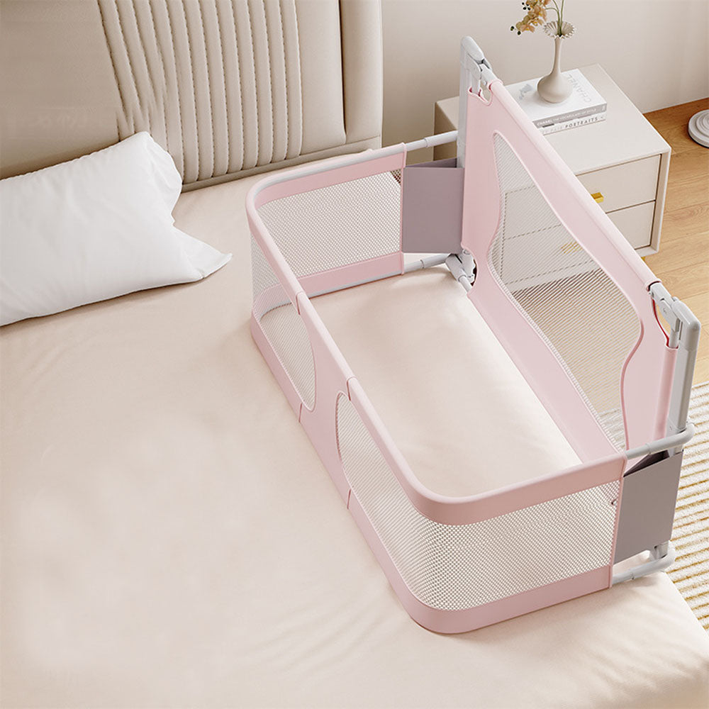 Baby Bed Bedside Sleeper 3 in 1 Folding Portable Crib Breathable Safe Bassinet