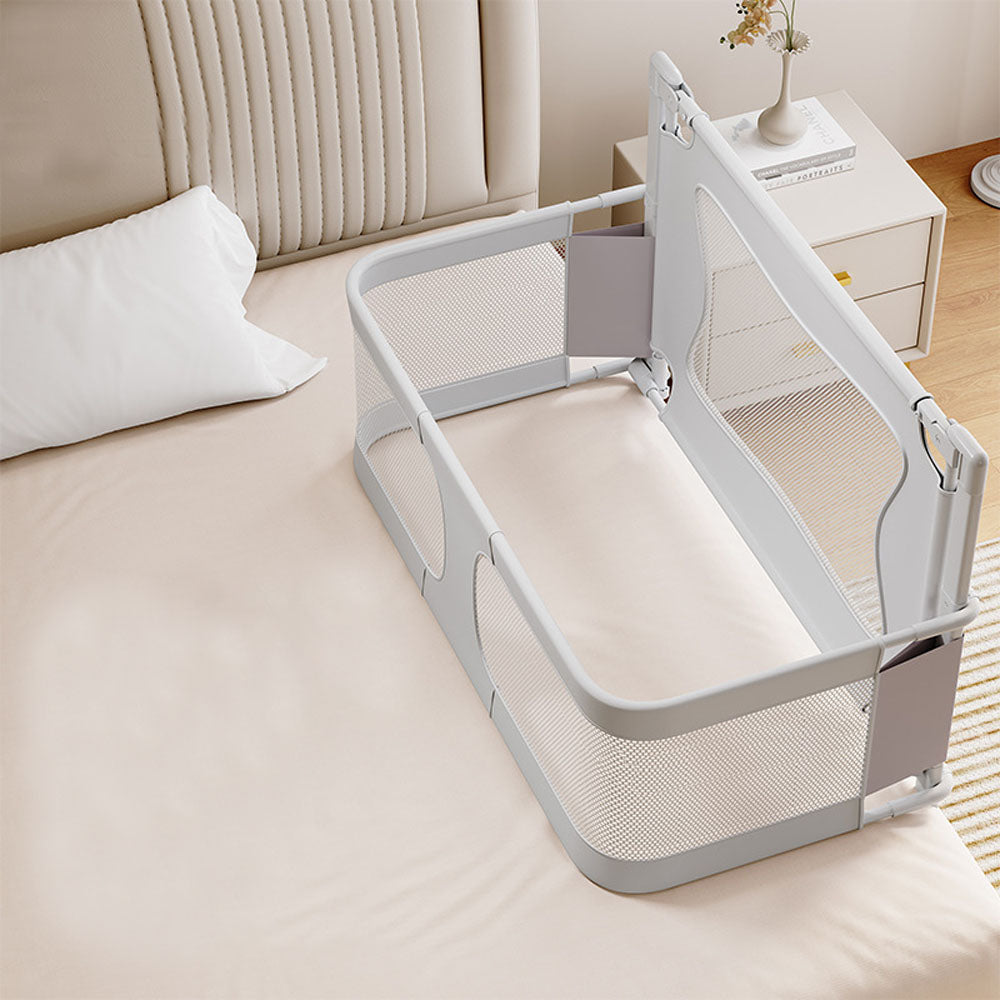 Baby Bed Bedside Sleeper 3 in 1 Folding Portable Crib Breathable Safe Bassinet