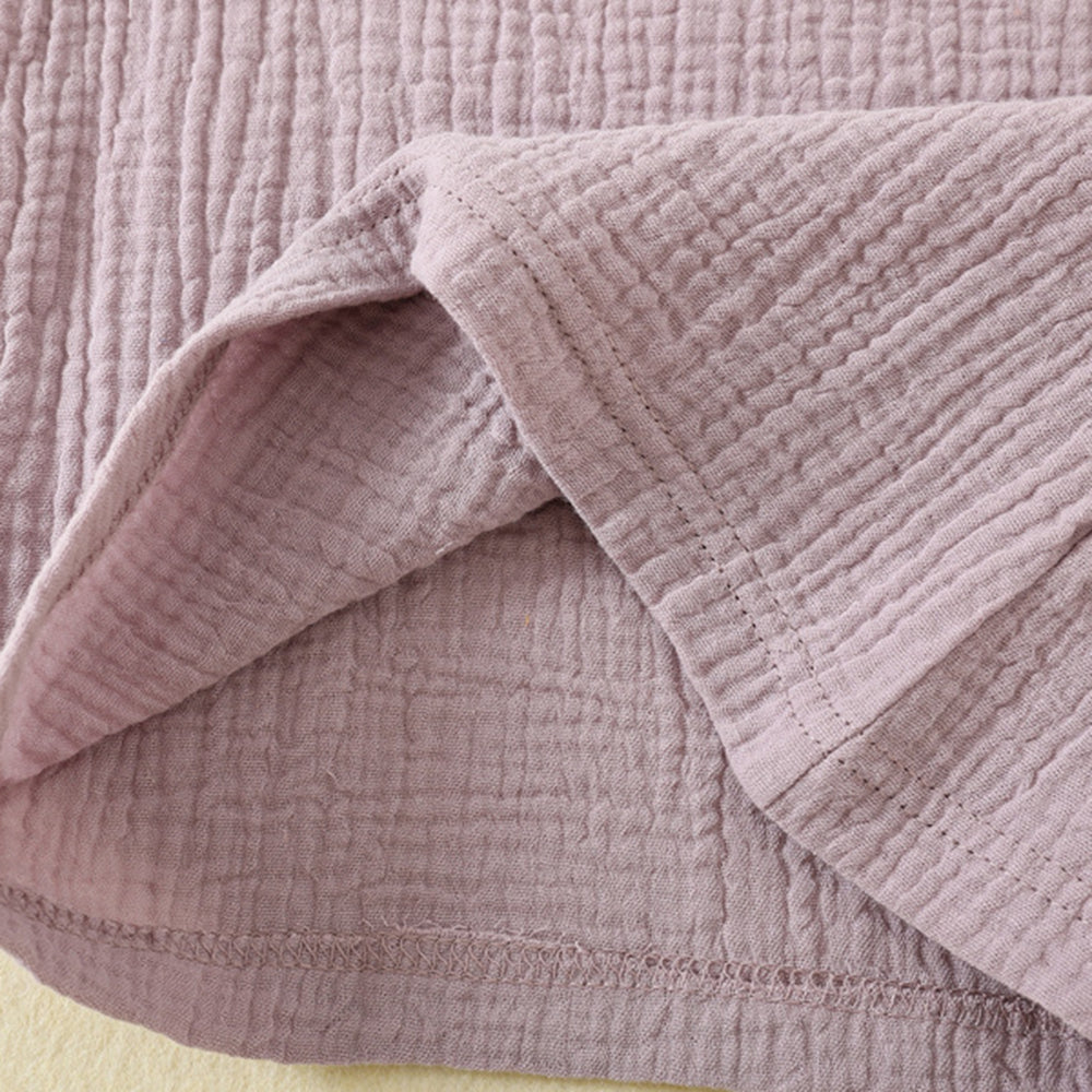 Baby suit summer thin double-layer gauze suit two piece Set
