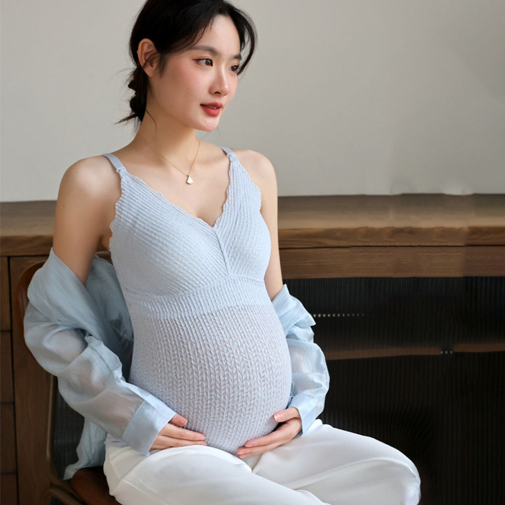 Nursing Camisole Pregnant Tops Summer Thin Postpartum Feeding Prevent Exposure