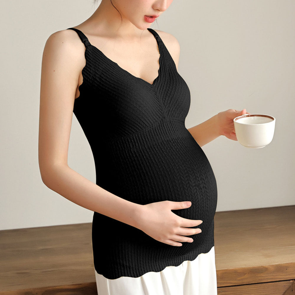 Nursing Camisole Pregnant Tops Summer Thin Postpartum Feeding Prevent Exposure