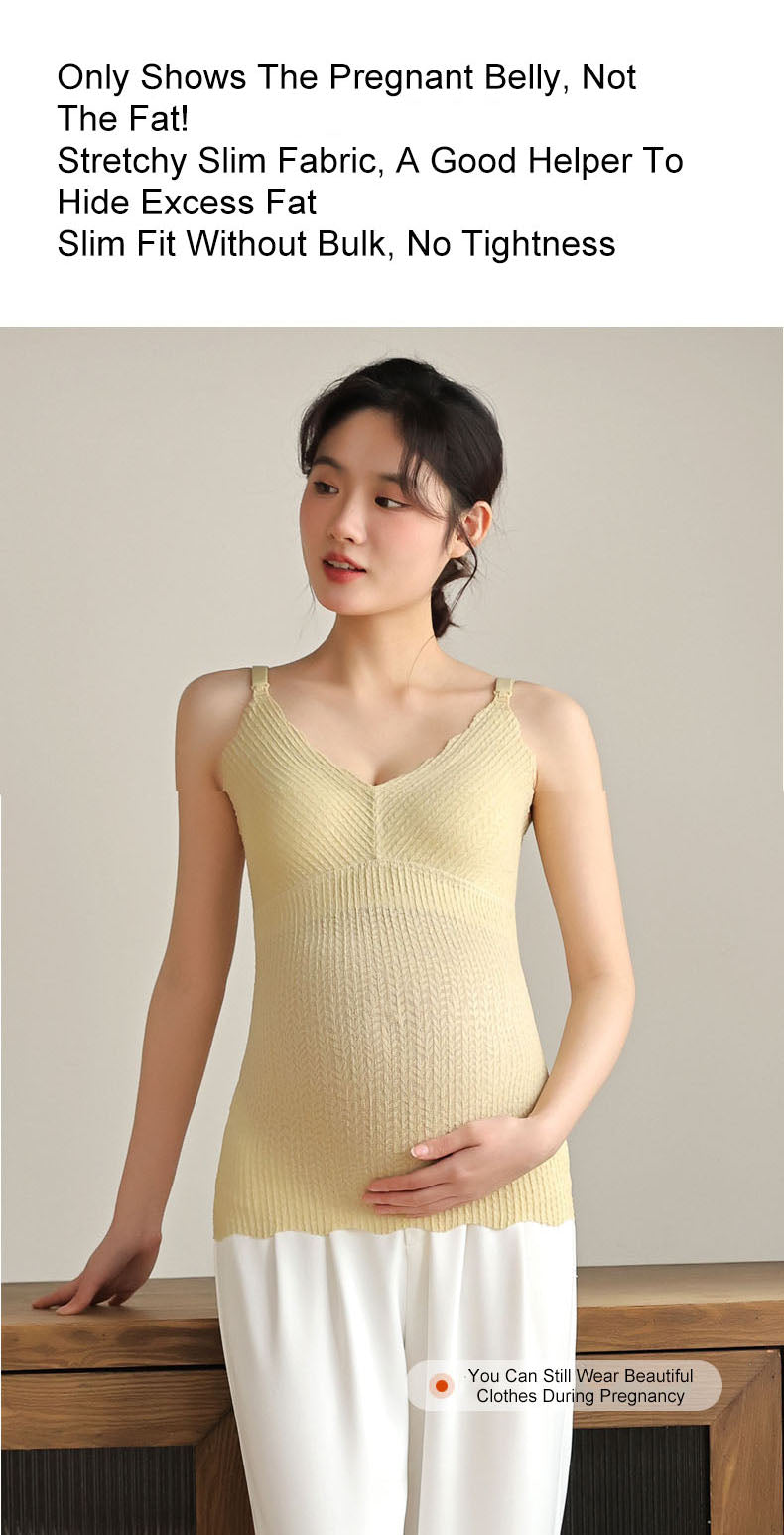 Nursing Camisole Pregnant Tops Summer Thin Postpartum Feeding Prevent Exposure