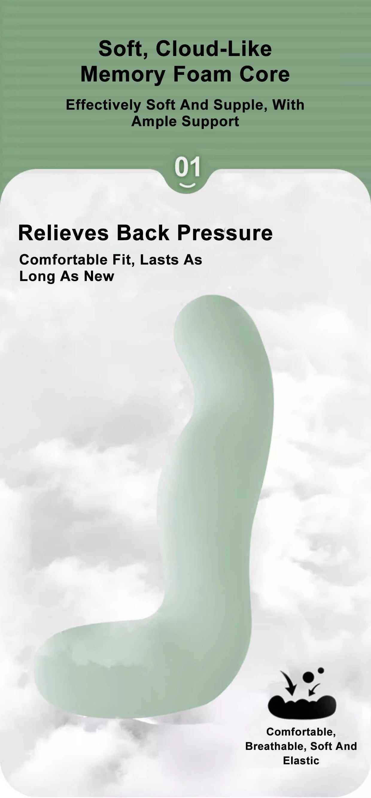 memory foam special leg clamp side sleeping pregnant for women