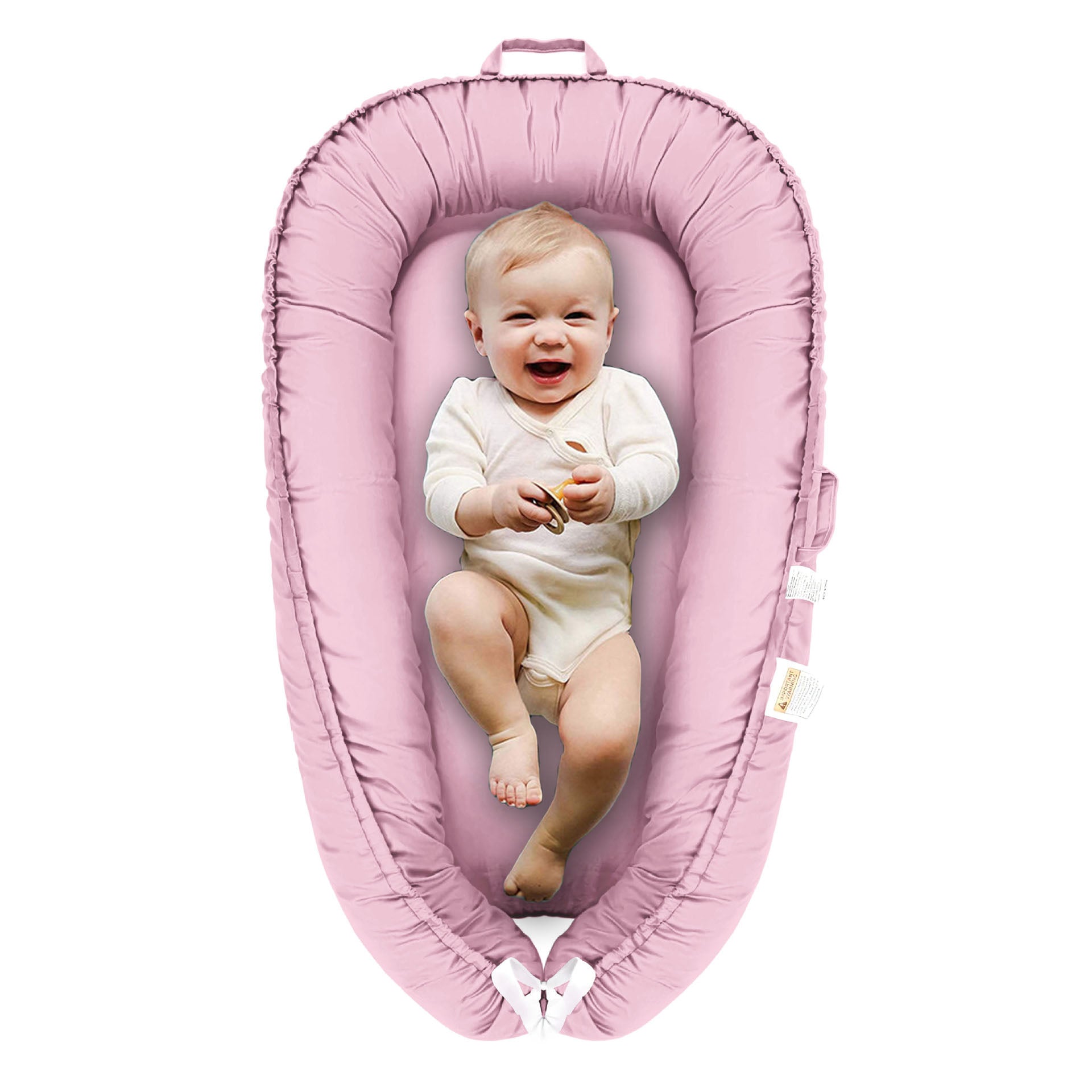 Ruffle Baby Travel Nest Lounger Crib Portable Cocoon Bionic with Pillow