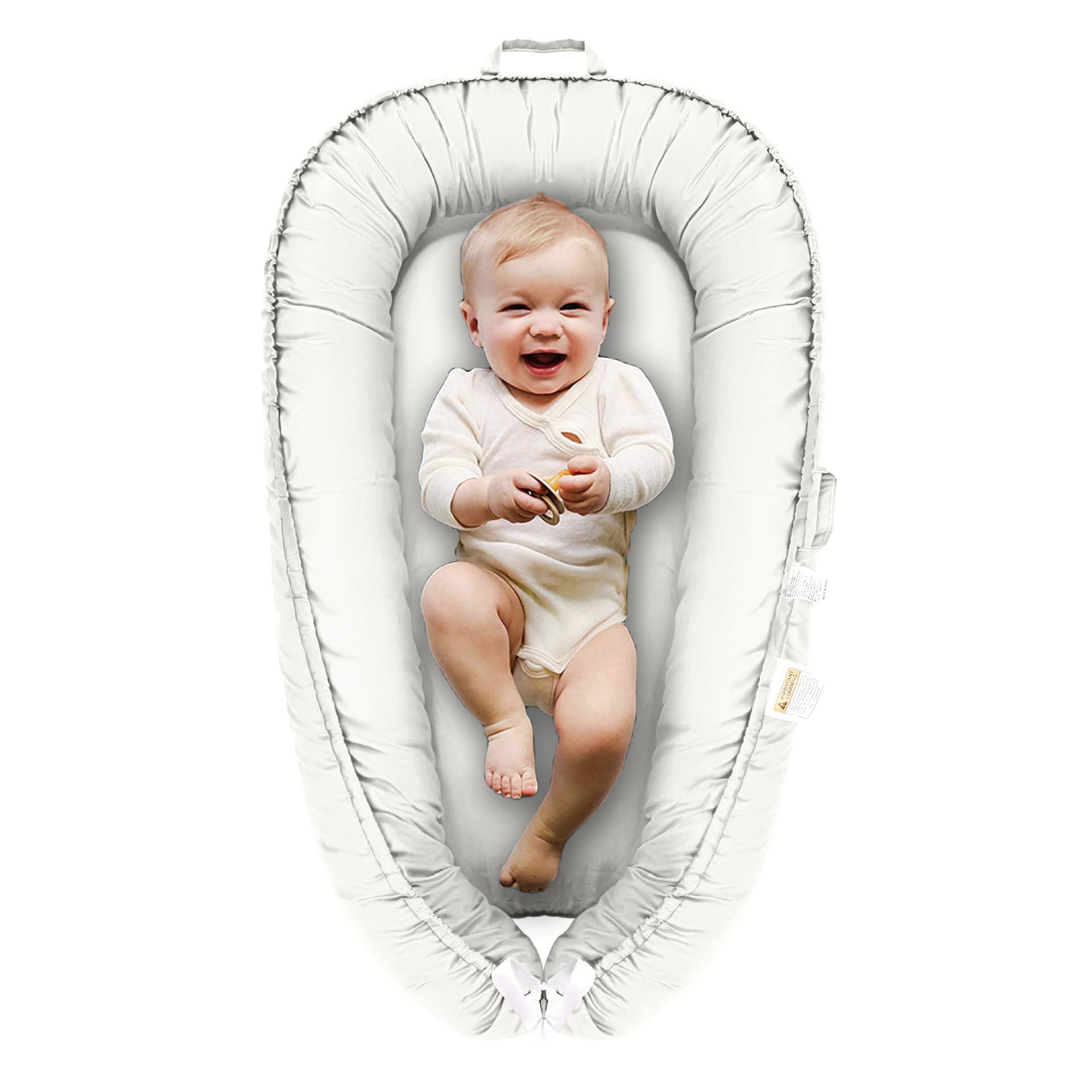Ruffle Baby Travel Nest Lounger Crib Portable Cocoon Bionic with Pillow