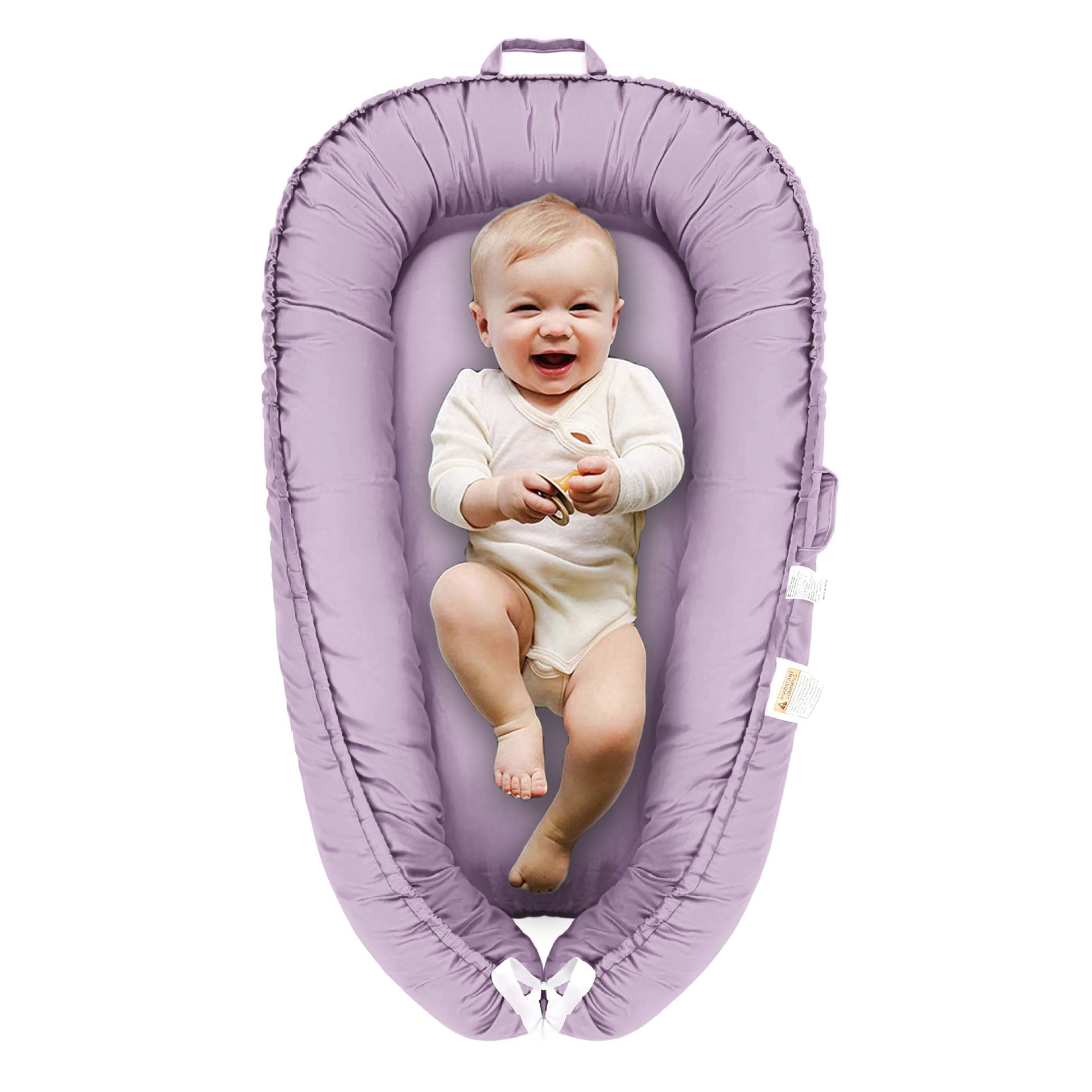 Ruffle Baby Travel Nest Lounger Crib Portable Cocoon Bionic with Pillow