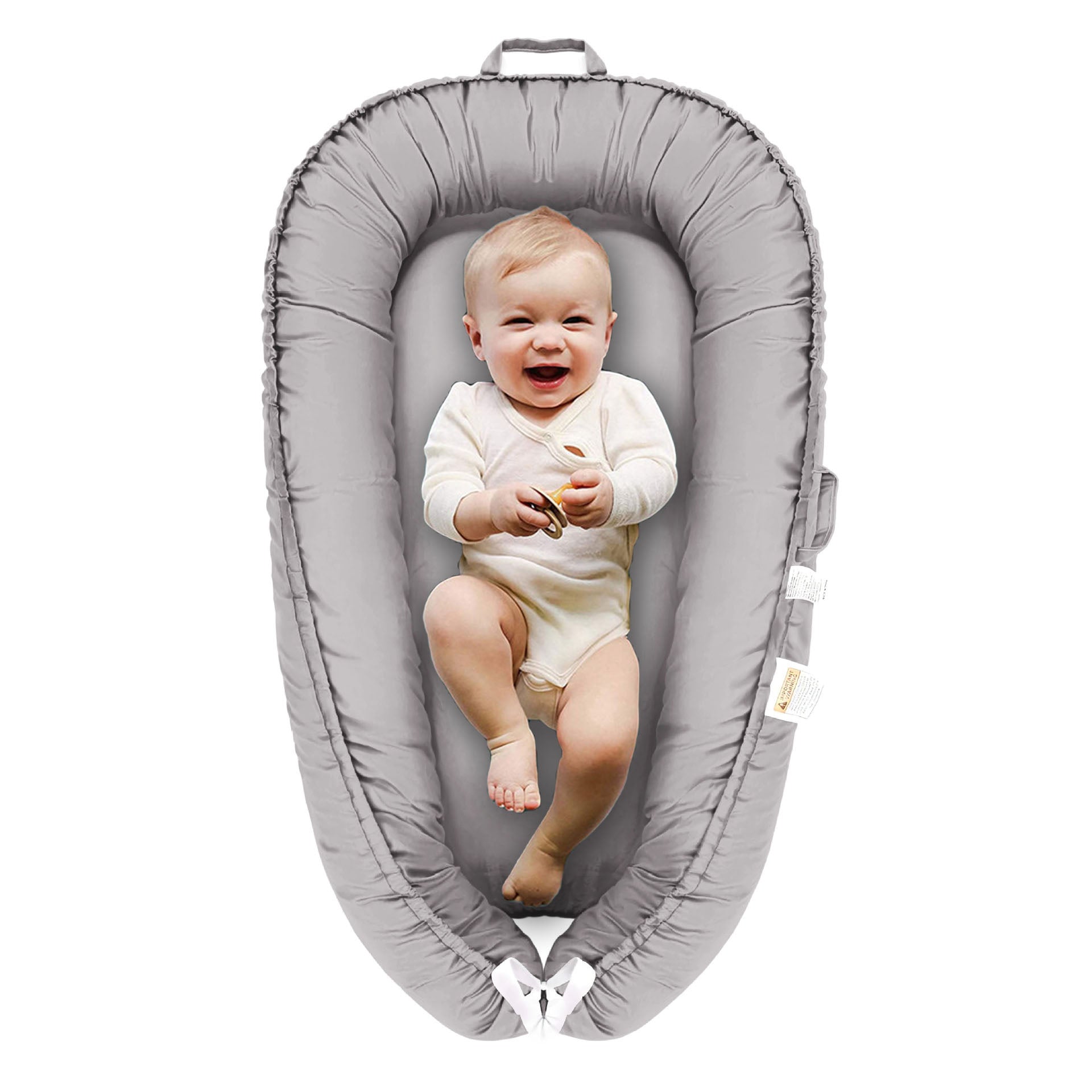 Ruffle Baby Travel Nest Lounger Crib Portable Cocoon Bionic with Pillow