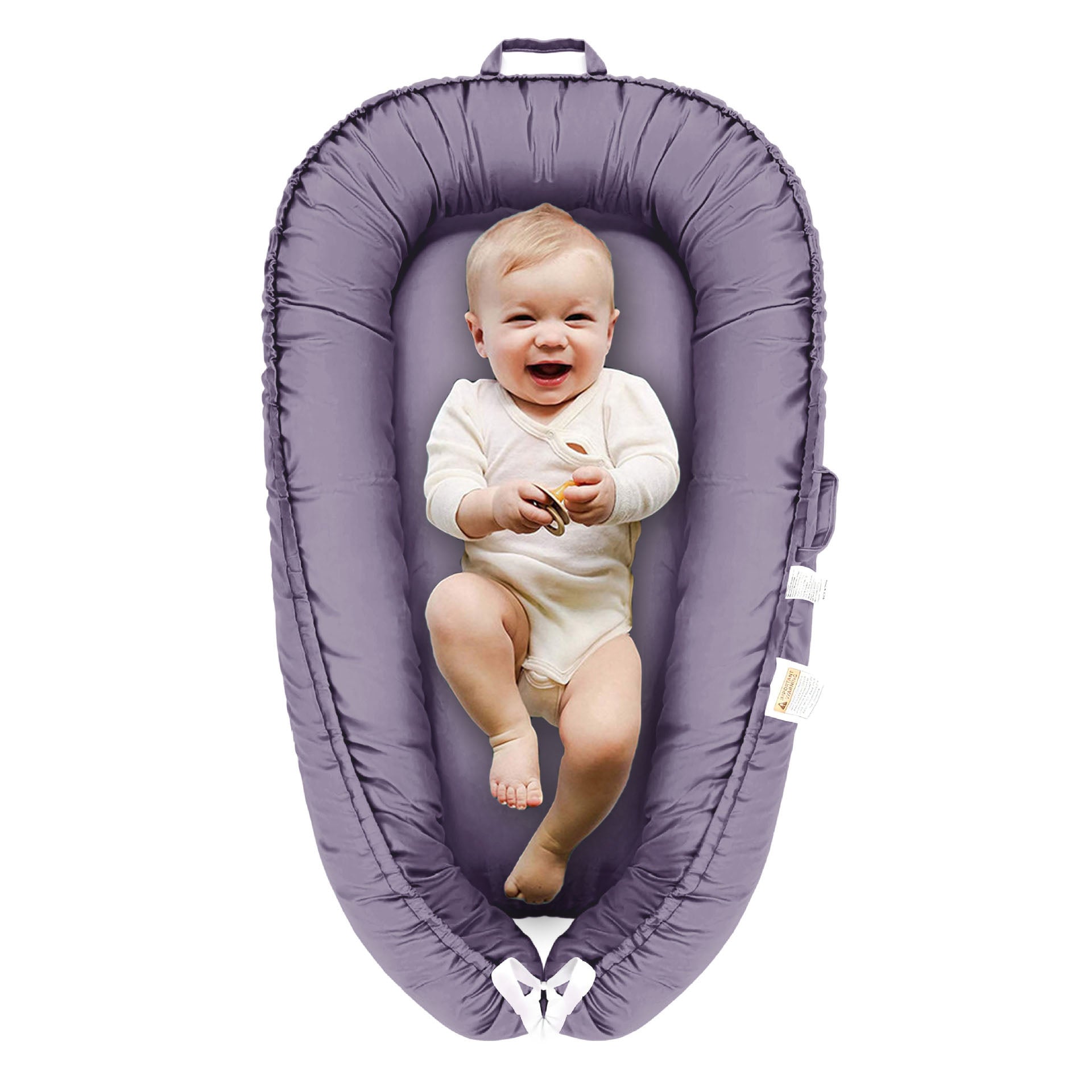 Ruffle Baby Travel Nest Lounger Crib Portable Cocoon Bionic with Pillow