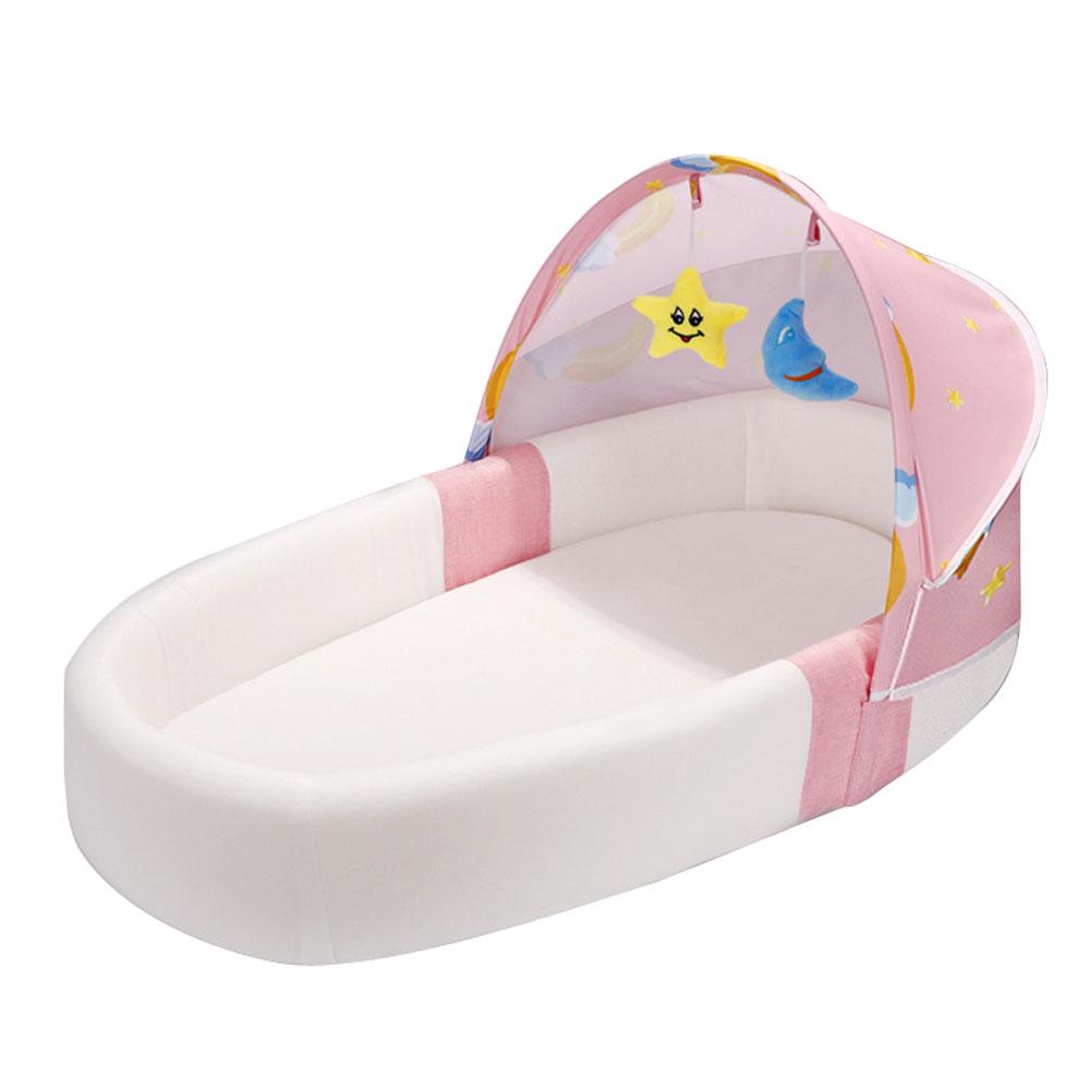 Foldable Portable Bionic Baby Bassinet Crib Bed Anti-Spit-Up