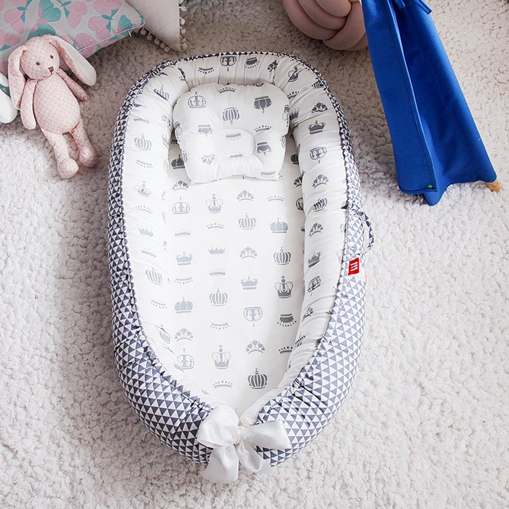 Baby Lounger Newborn Infant Nest Bed Breathable Portable Floor Seat for Home and Travel