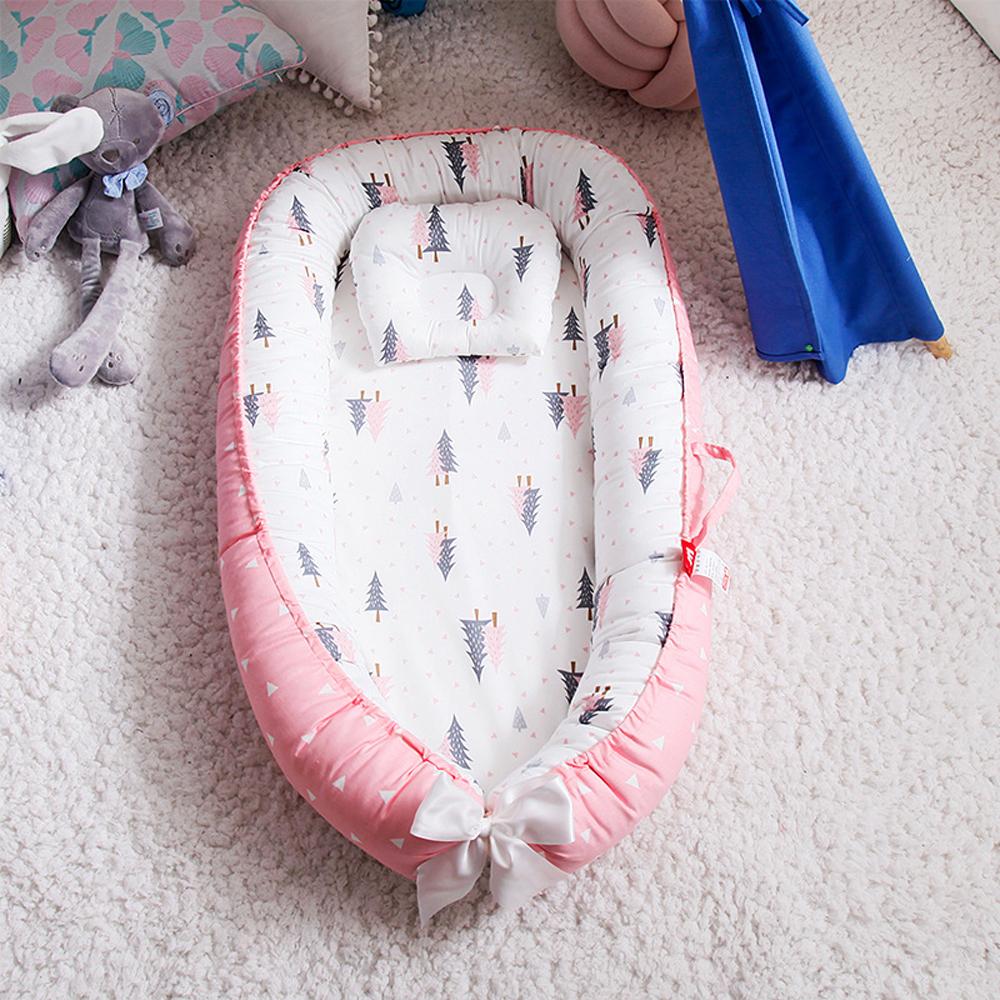 Baby Lounger Newborn Infant Nest Bed Breathable Portable Floor Seat for Home and Travel