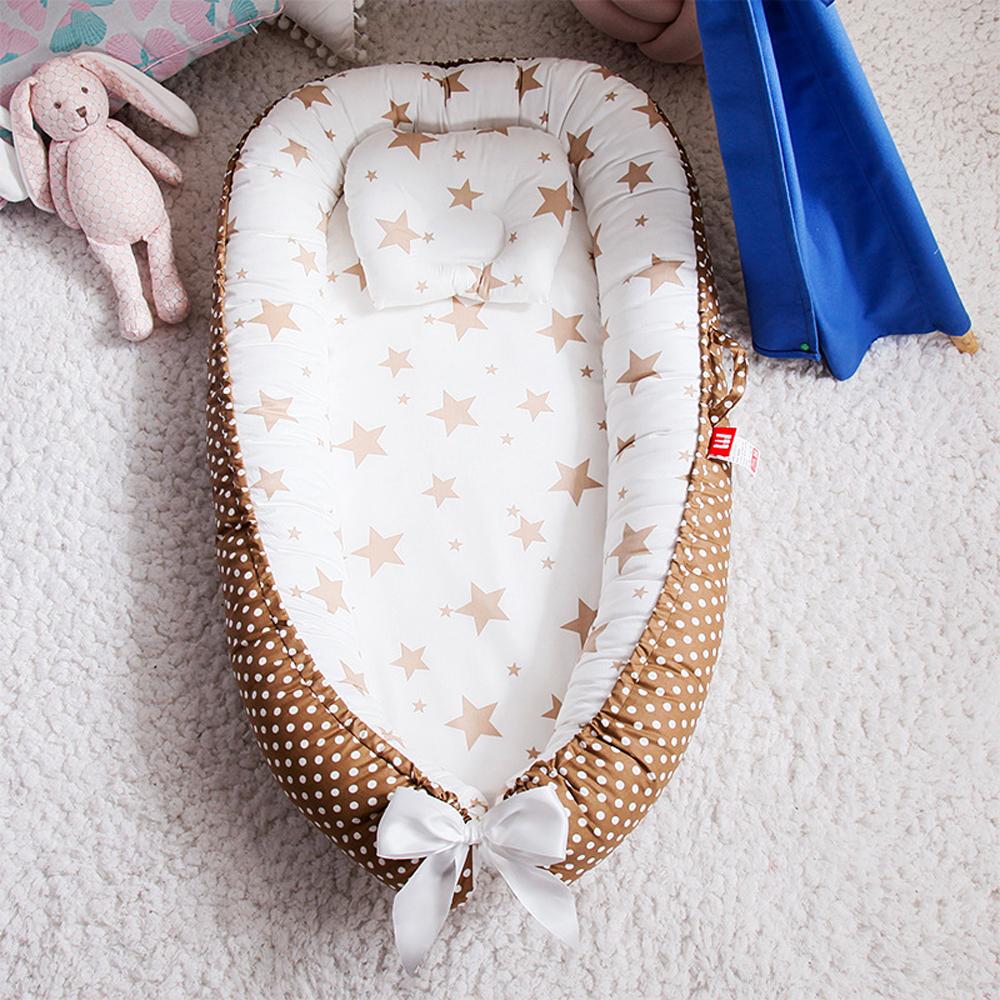 Baby Lounger Newborn Infant Nest Bed Breathable Portable Floor Seat for Home and Travel