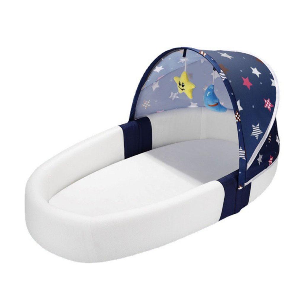 Foldable Portable Bionic Baby Bassinet Crib Bed Anti-Spit-Up