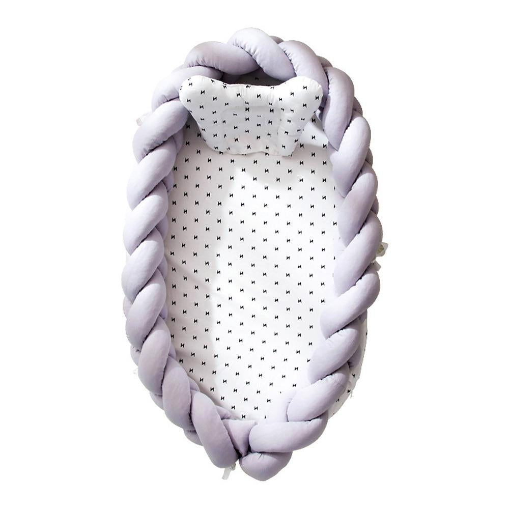 Crib Middle Bed Baby Newborn Lounger Nest Portable for Safe Co-Sleeping & Napping