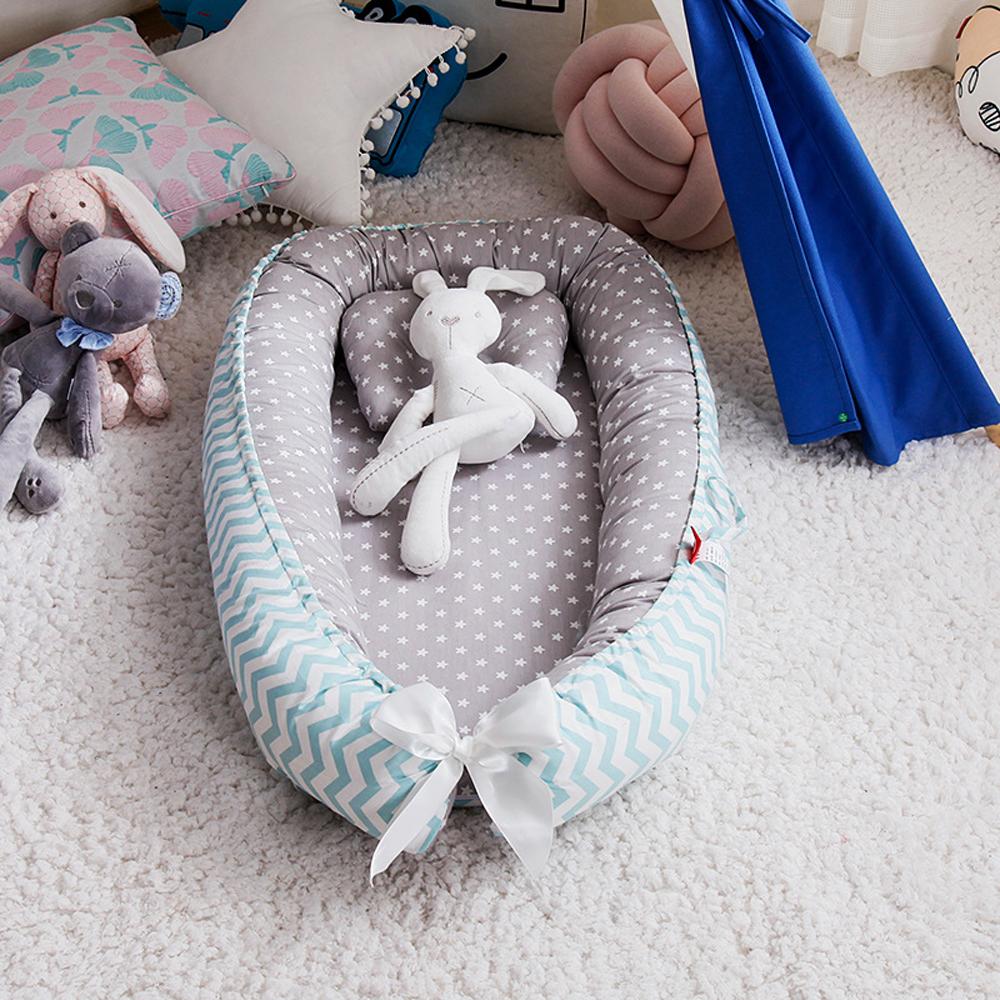 Baby Lounger Newborn Infant Nest Bed Breathable Portable Floor Seat for Home and Travel