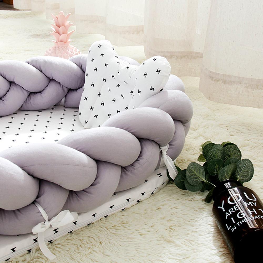 Crib Middle Bed Baby Newborn Lounger Nest Portable for Safe Co-Sleeping & Napping