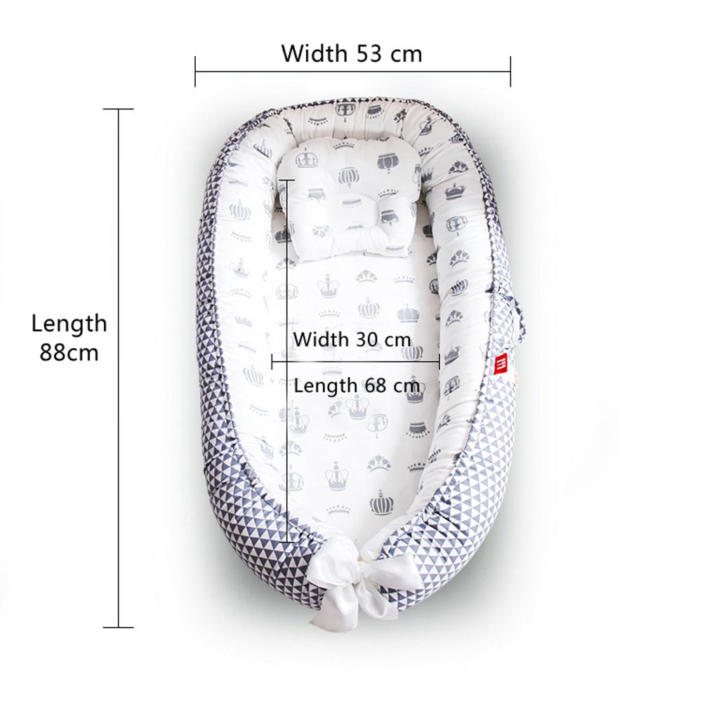 Baby Lounger Newborn Infant Nest Bed Breathable Portable Floor Seat for Home and Travel