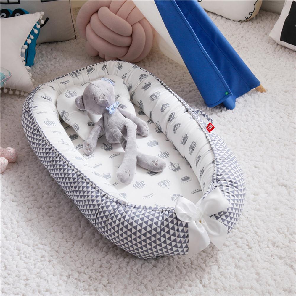 Baby Lounger Newborn Infant Nest Bed Breathable Portable Floor Seat for Home and Travel